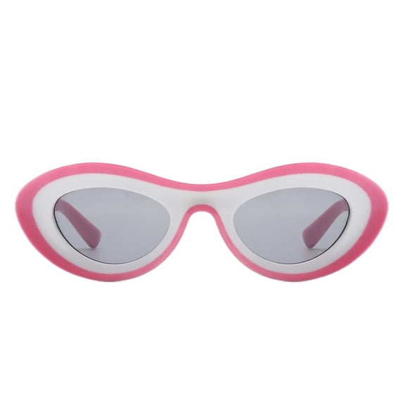 Pink & Gray Sunglasses - Soft Color UV Protection Women’s Social Event & Daily Casual Shades