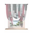 thumbnail image 1 of Pink Gray Tie Up Curtains for Windows 63 Inch Length Balloon Curtains Kitchen Adjustable Balloon Window Shade Country Vintage Gradient Mottled Wood Grain Tie Up Bathroom Curtain Window 46"x63", 1 of 6