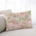 thumbnail image 1 of Pink Green Flower Oversized Pillow Covers, Watercolor Summer Botanical Soft Breathable Throw Pillow Cases with Invisible Zipper, Decorative Pillowcase Pillows Protectors for Sofa Bed Couch 24"x36", 1 of 9