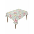 thumbnail image 1 of Pink Green Flowers Table Cloth, Waterproof Tablecloth for Rectangle Tables, Country Botanical Abstract Floral Patterned Reusable Washable Fabric Table Cover for Restaurant Kitchen Dining 60"x102", 1 of 9