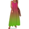 thumbnail image 1 of Pink Green Gradient Sleeveless Dress Women's Evening Dress Womans Clothing, 1 of 9