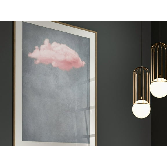 Pink And Grey Cloud Abstract Art Print · Pink Wall Art · Minimalist Wall Art · Maximalist Decor · Living Room Wall Decor, Above Bed Decor Wall Art, Modern Wall Decor, 8x12 UNFRAMED