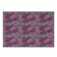 thumbnail image 1 of Pink and Grey Cutting Board, Doodle Style Lace Swirled Circle Flower Pattern Ornamental Flourish, Decorative Tempered Glass Cutting and Serving Board, Small Size, Fuchsia Magenta Grey, by Ambesonne, 1 of 1