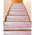 thumbnail image 1 of Pink Grey Ombre Stair Treads Non Slip Indoor for Wooden Steps, Abstract Art Oil Painting Modern 4 Pcs Stair Mats for Elders Dogs, 8 x 30 Inch Carpet Treads Runner Rugs for Staircase, 1 of 7