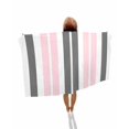 thumbnail image 1 of Pink Grey Striped Beach Towels Oversized Super Absorbent, Gray Modern Abstract Art Lightweight Bath Towel Quick Dry Sets For Bathroom/Pool/Rv Camping/Beach Play/Gym Room/Picnic 35"x70", 1 of 8