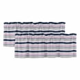 thumbnail image 1 of Pink Grey Striped Curtain Valances for Windows, Kitchen Valance Window Treatments Panel 2 Pack, Farmhouse Stripes Modern Abstract Art Rod Pocket Short Curtains for Bathroom Bedroom 42 x 18 Inch, 1 of 8