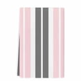 thumbnail image 1 of Pink Grey Striped Microfiber Kitchen Towel, Gray Modern Abstract Art Soft Absorbent Dish Towels, Quick Drying Washable Dishcloths for Kitchen Cleaning, Drying Dishes, 18x28 Inches, 1 of 9