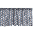 thumbnail image 1 of Ambesonne Pink and Grey Valance Pack of 2, Bumble Bee in Spring, 54"X18", Ceil Blue and Rose, 1 of 4
