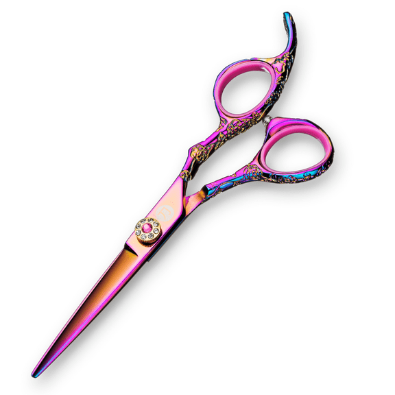 Pink Hair Cutting Scissors for Professional Use - 5.5 Inches - 440C Stainless Steel - Saki Shears Kohana