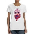 thumbnail image 1 of Pink Hair Girl T-Shirt Women -SPIdeals Designs, Female Large, 1 of 4