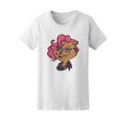 thumbnail image 1 of Pink Hair Rocker Cat T-Shirt Women -Image by Shutterstock, Female Small, 1 of 4