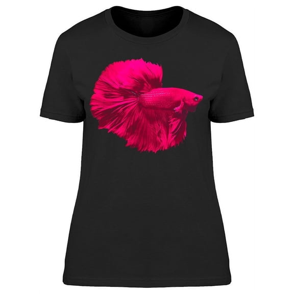 Pink Halfmoon Amazing Betta Fish T-Shirt Women -Image by Shutterstock, Female 3X-Large