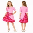 thumbnail image 1 of Pink Halloween Costumes Rise of Red Cosplay Dress, Puff Sleeve Dress Outfit, Dress-Up Apparel for Anime Themed Party Events, 1 of 6