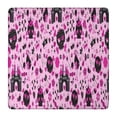thumbnail image 1 of Pink Halloween Fantasy Pattern Square Fitted Tablecloth with Elastic Edge,Square Table Cover,Washable Elastic Table Cover for Home Kitchen Party Decor 36"x36", 1 of 6