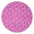 thumbnail image 1 of Pink Halloween Pattern Round Blanket,Comfortable Soft Flannel Throw Blanket,All Season,Warm Lightweight Blankets for Sofa Bed Couch Living Room Chair 47"x47", 1 of 5