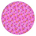 thumbnail image 1 of Pink Halloween Pattern Round Fitted Tablecloth with Elastic Edge,Dining Table Cover Waterproof,Outdoor Round Tablecloth for Camping,Dining,Indoor and Outdoor, 1 of 7