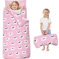 thumbnail image 1 of Pink Halloween Skulls Toddler Nap Mats for Kids Preschool,60"x20" Sleeping Mat Bag or Kids,Toddler Sleeping Bag,Toddler Nap Mat or Daycare, 1 of 6