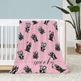 thumbnail image 1 of Pink Halloween Throw Blanket Grim Reaper Throw Blanket Black Spooky Blanket Decorative Lightweight Fuzzy Soft Plush Fleece Blankets and Throws Couch Sofa Bed Lap Blanket 50x60, 1 of 6