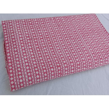 Pink Hand Block Print Kantha Quilt Pink Floral Block Print Kantha Bedspread Kantha Quilt Kantha Blanket Kantha Throw Cotton Kantha Quilt A And E Textiles House