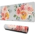 thumbnail image 1 of Pink Hand Holding Flowers&nbsp;desk Mouse Padwaterproofwashable&nbsp;for Office Home Work GamingmousematRubber Base Mousepad with Stitched Edges 31.5x11.8inches, 1 of 7