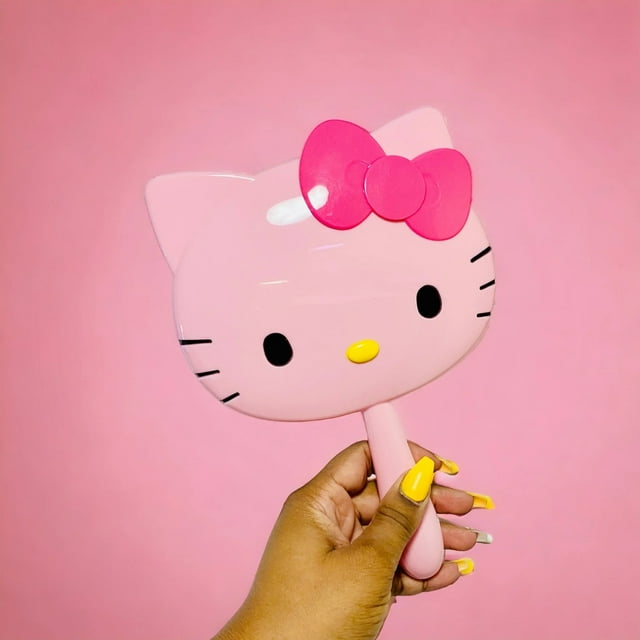 Pink Handheld Hello Kitty Mirror
