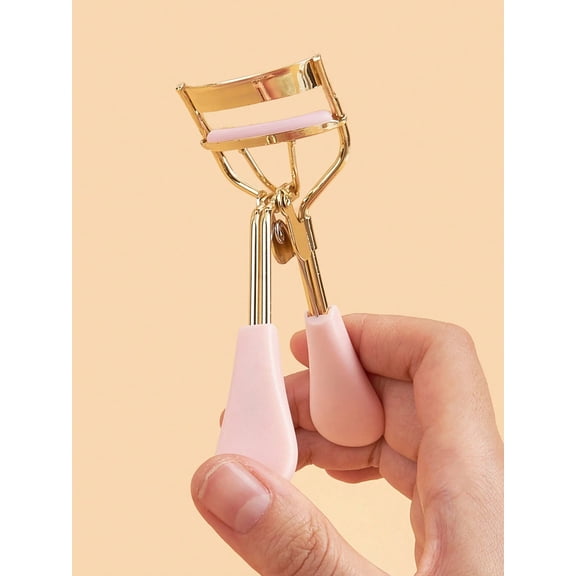 Pink Handle Gold Eyelash Curler High Quality Manual Portable Eyelash Curler Create Curled Lashes Anytime Makeup Beauty Tool Suitable For Household