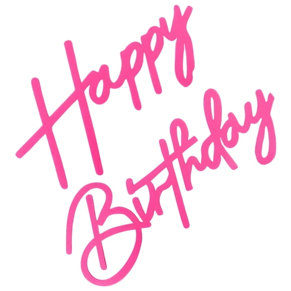 Pink Happy Birthday Felt Sign for Backdrop, Individual Letter Design, Reusable Wall Decor, Easy to Install, Lightweight, 13.5 x 8.2 in "Happy", 16.8 x 6.4 in "Birthday" for Party Decorations