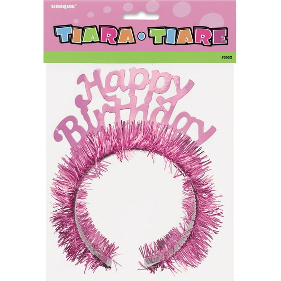 Pink Happy Birthday Tiara
