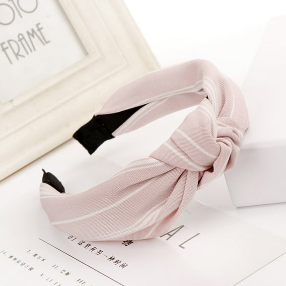 Pink Headband for Women Fashion Bow Knot Hairband Women Hair Head Hoop Simple Sweet Girls Hair Headband
