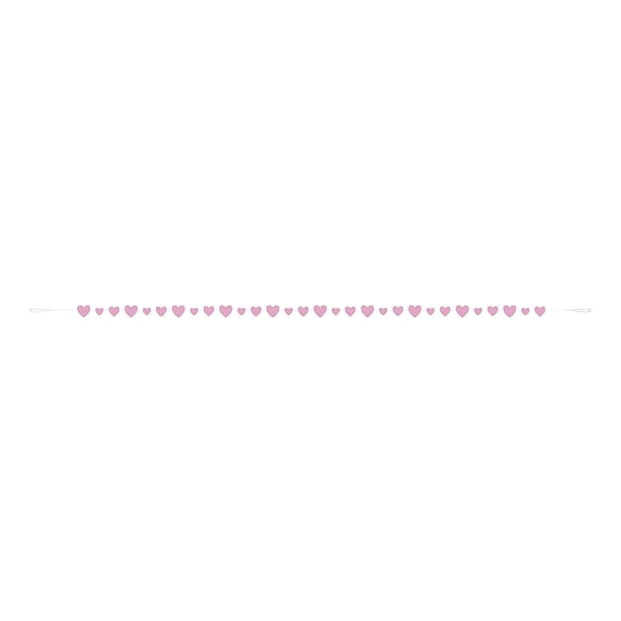 Pink Heart Baby Cutout Garland - Party Supplies - 1 Piece