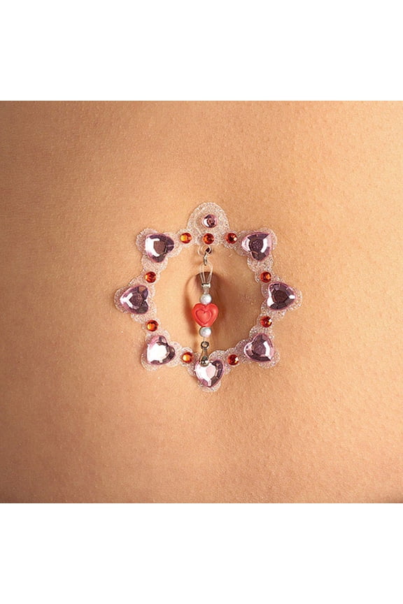 Pink Heart Belly Jewels