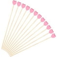thumbnail image 1 of Pink Heart Cocktail Sticks,Wooden Coffee Stirrers,Disposable Drink Stir Sticks,Milk Tea Stirring Sticks,Love-Shaped Beverage Stirrers,Home Bar Accessories,for Birthday Wedding Party 100 Pcs, 1 of 7