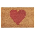 thumbnail image 1 of Calloway Mills 106741729 17 x 29 in. Heart Doormat, Pink, 1 of 2