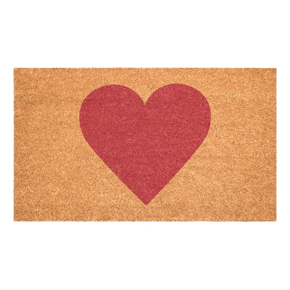 Calloway Mills 106741729 17 x 29 in. Heart Doormat, Pink