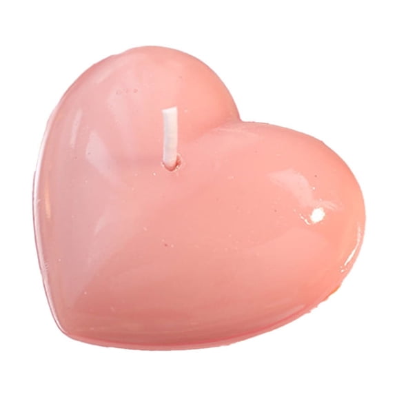 Pink Heart Shaped Candles With Soy Blended Wax, Compact Size, For Table Centerpiece And Scented Wax Gifts, 2.7X2.5X0.9In 0.06Lb