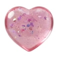 thumbnail image 1 of Pink Heart Squishy Toy with Glitter and Texture, Single Piece, for Teen Girls and Adults, Relaxation Squeeze Toy, 1 of 3