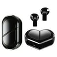 thumbnail image 1 of Pink Heart Wireless Earbuds for Girls Kids, Cute Small Mini Tiny Invisible Earbuds Wireless Bluetooth for Small Ears Canals Women Rose Gold Kawai Blue Tooth Ear Buds for iPhone Android, 1 of 8