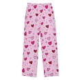 thumbnail image 1 of Pink Hearts Pattern Pajama Pants Soft Lightweight Lounge Pants Bottoms Sleep Pants Warm Comfy, 1 of 9