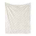 thumbnail image 1 of Pink Hearts Soft Flannel Fleece Throw Blanket, Evenly Arranged Hand Sketched Hearts Illustration Valentine, Cozy Plush for Indoor and Outdoor Use, 60" x 80", Pale Earth Yellow Rose, by Ambesonne, 1 of 6