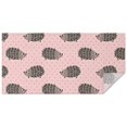 thumbnail image 1 of Pink Hedgehog Pattern Rectangle Tablecloth 60"x120",Waterproof Polyester Rectangle Table Cloth, Wipeable Spillproof Polyester Tablecloth for Dining, Camping, Indoor and Outdoor, 1 of 6