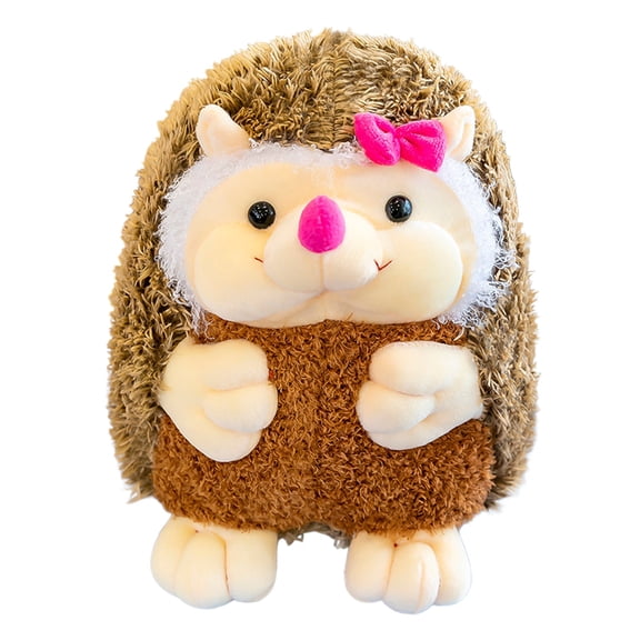Pink Hedgehog Plush Toy In Soft Tone Cuddly Stuffed Animal For Soothing Companionship And Decorative Display