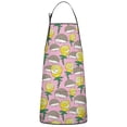 thumbnail image 1 of Pink Hedgehog Rose Pattern Apron-Garden Aprons for Women with Pockets-Cotton Linen Waterproof Kitchen Cooking Gardening Aprons Adjustable for Kitchen,Cooking,BBQ and Salon 33x27 Inch, 1 of 7