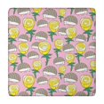thumbnail image 1 of Pink Hedgehog Rose Pattern Square Fitted Tablecloth with Elastic Edge,Square Table Cover,Washable Elastic Table Cover for Home Kitchen Party Decor 34"x34", 1 of 6