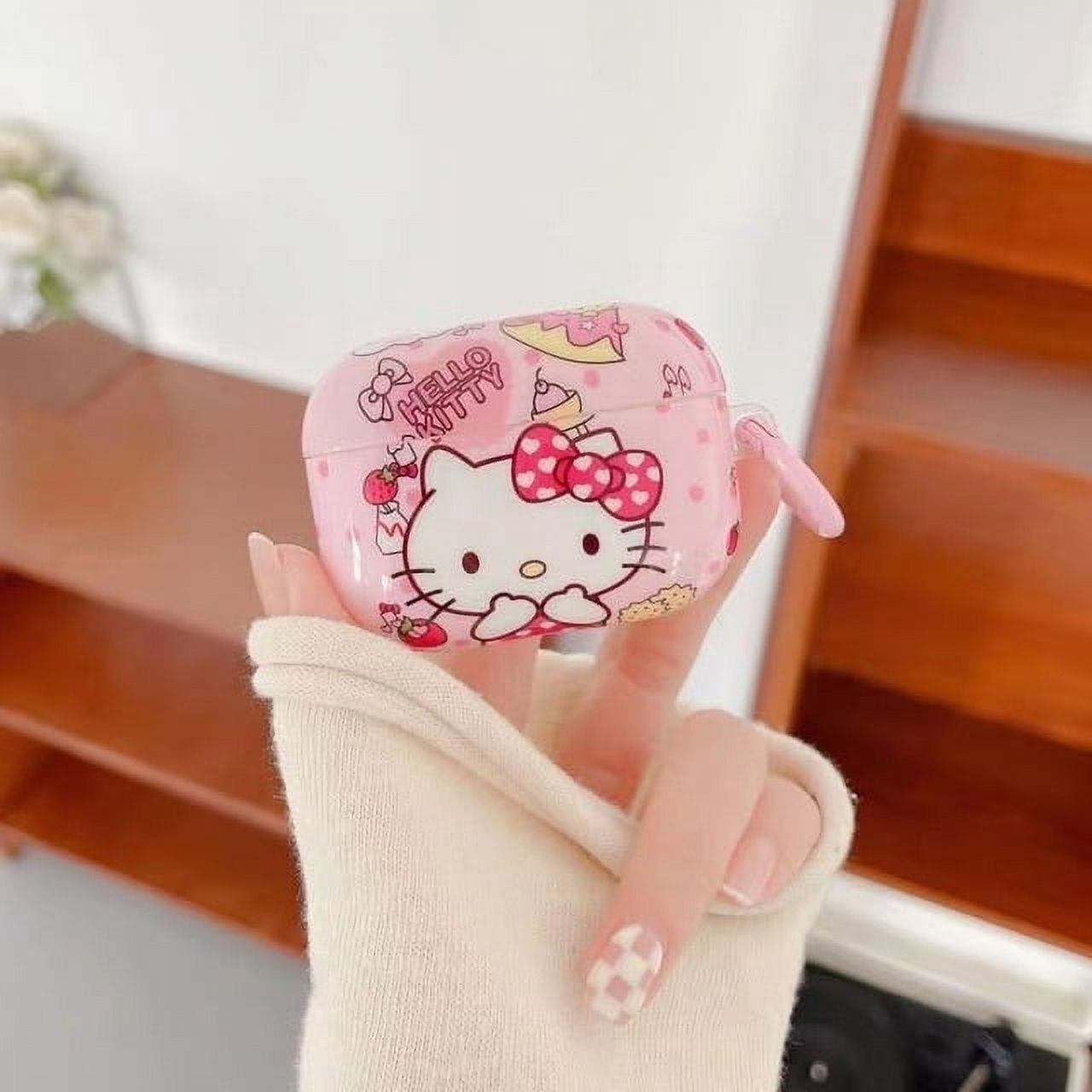 Pink Hello Kitty Headphone Case for Apple Airpod 1/2 Pro 3 Cartoon