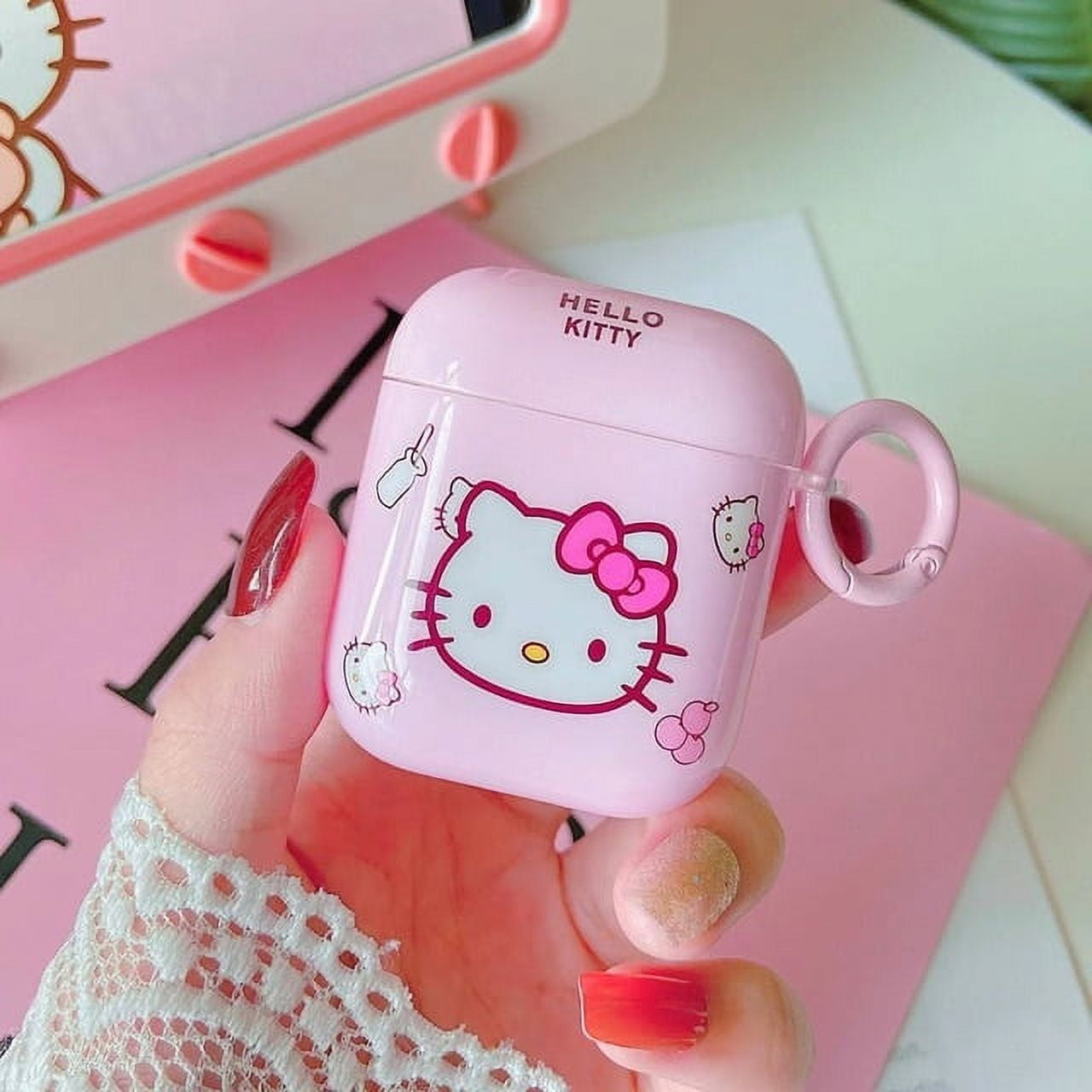 Pink Hello Kitty Headphone Case for Apple Airpod 1/2 Pro 3 Cartoon