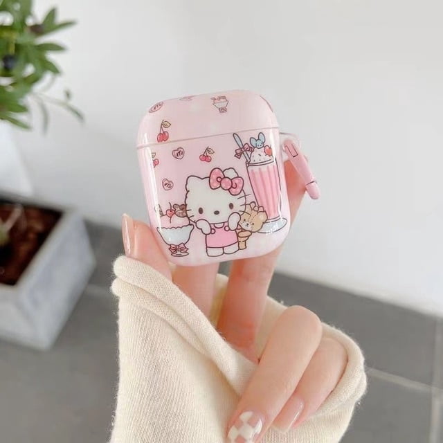 Pink Hello Kitty Headphone Case for Apple Airpod 1/2 Pro 3 Cartoon