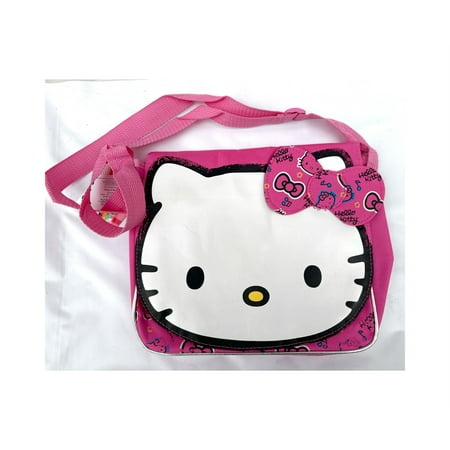 Pink Hello Kitty Small Fabric and Faux Leather Knapsack