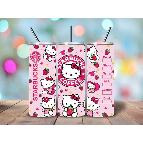 Pink Hello Kitty tumbler