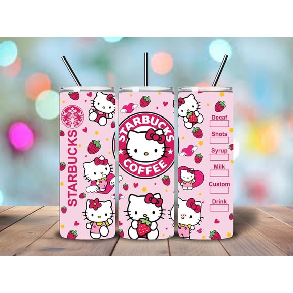 Pink Hello Kitty tumbler