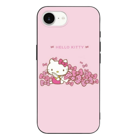 Pink Hello Kitty1 Compatible with iPhone 16 E Case Full Covered Soft Slim Rugged TPU Phone Case Shockproof Non-Slip Anti-Fingerprint Basic Cases Protection